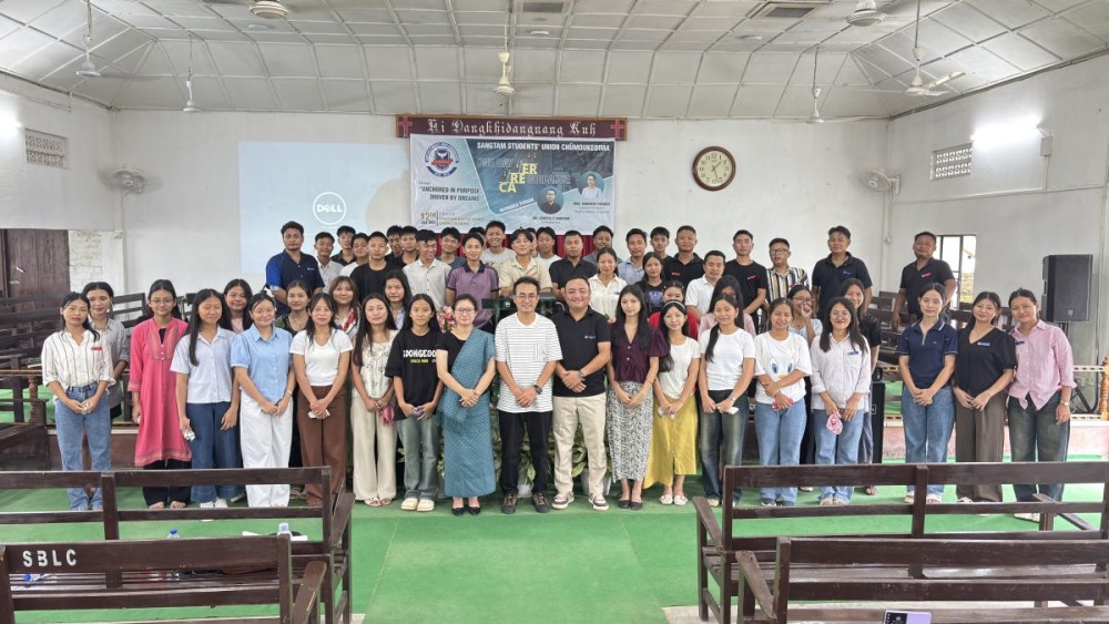 The Sangtam Students' Union Chümoukedima organised a one-day career guidance programme under the theme “Anchored in Purpose, Driven by Dreams” at Sangtam Baptist Lithro, Chümoukedima.